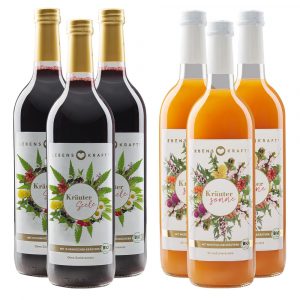 Kräuter-Vital-Trunk Probierset 3 + 3 – Eine Flasche gratis! Lieferung frei Haus